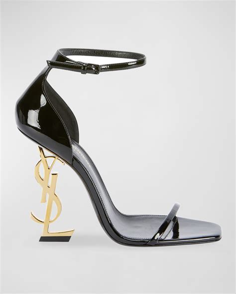 ysl opium heels gold|ysl open toe heels.